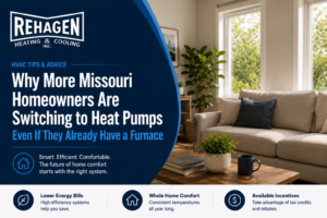 Missouri heat pump installation by Rehagen Heating and Cooling